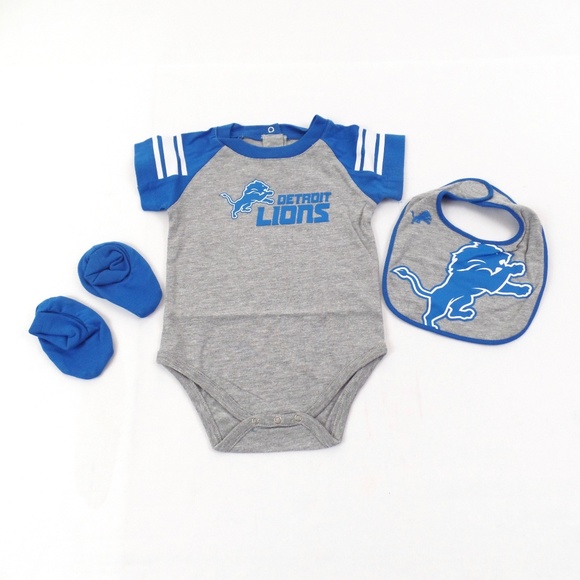 NFL Other - NEW Detroit Lions Baby 3 Piece Gift Set 18M